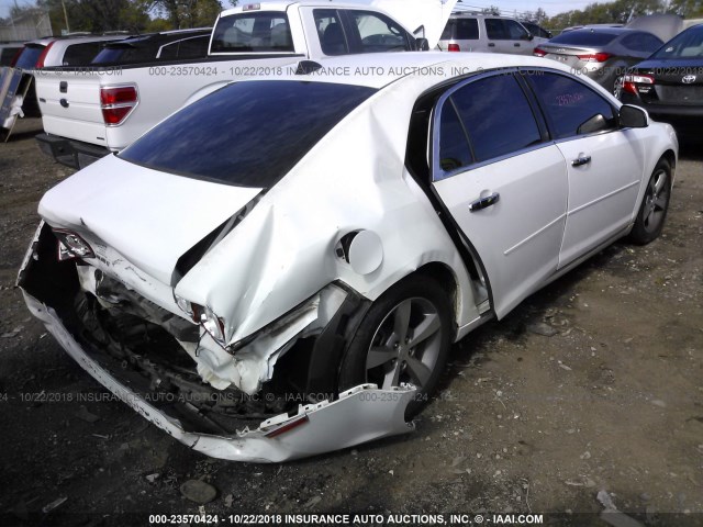 1G1ZC5E07CF274505 - 2012 CHEVROLET MALIBU 1LT WHITE photo 4