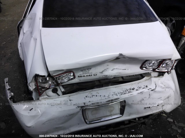 1G1ZC5E07CF274505 - 2012 CHEVROLET MALIBU 1LT WHITE photo 6