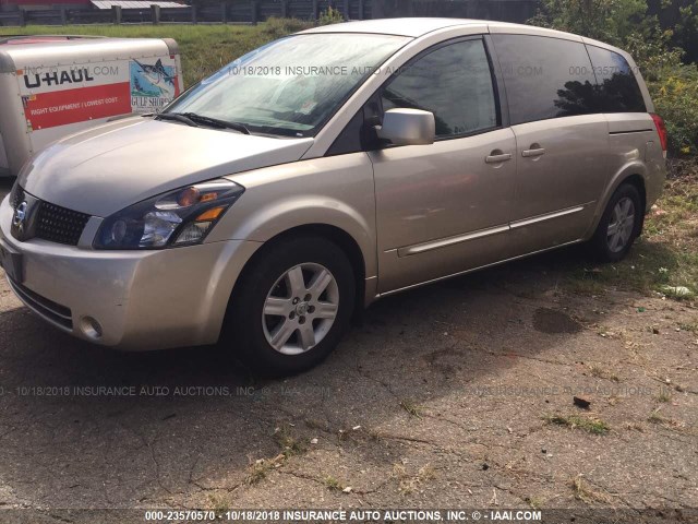 5N1BV28U14N335916 - 2004 NISSAN QUEST TAN photo 2