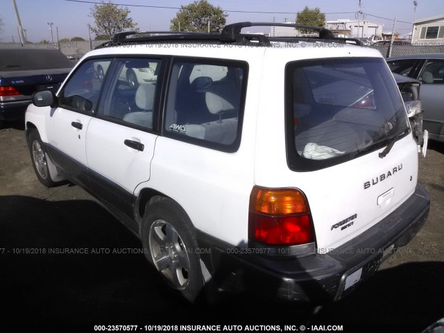 JF1SF6553WH701906 - 1998 SUBARU FORESTER S WHITE photo 3