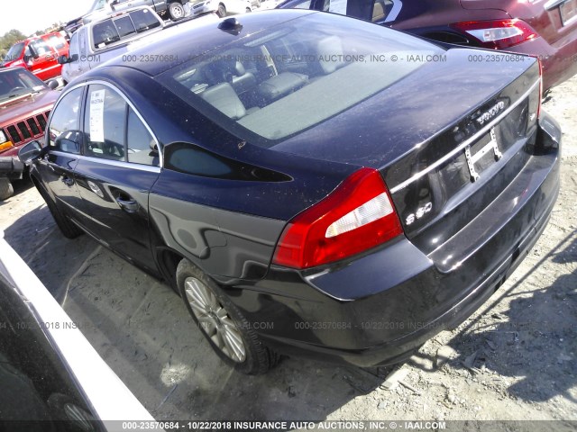 YV1AS982581076208 - 2008 VOLVO S80 3.2 BLACK photo 3