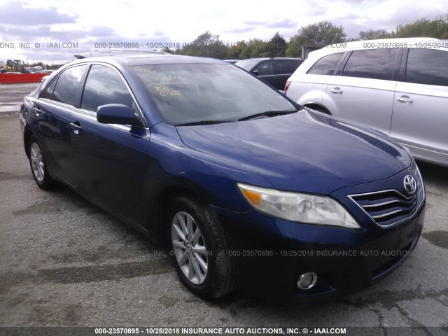4T4BF3EK9AR002571 - 2010 TOYOTA CAMRY SE/LE/XLE BLUE photo 1