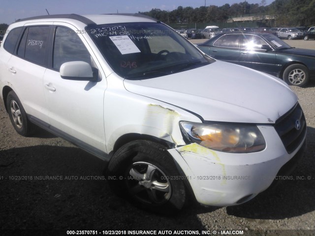 5NMSG73D38H155049 - 2008 HYUNDAI SANTA FE GLS WHITE photo 6