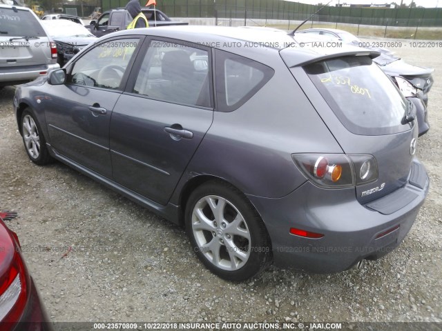 JM1BK144371695438 - 2007 MAZDA 3 HATCHBACK GRAY photo 3