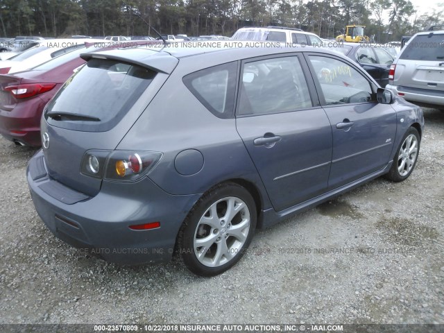 JM1BK144371695438 - 2007 MAZDA 3 HATCHBACK GRAY photo 4