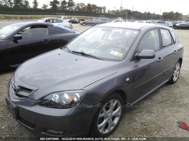 JM1BK144371695438 - 2007 MAZDA 3 HATCHBACK GRAY photo 6