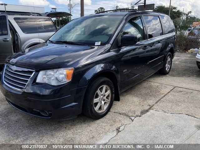 2A8HR54P28R769672 - 2008 CHRYSLER TOWN & COUNTRY TOURING Dark Blue photo 2