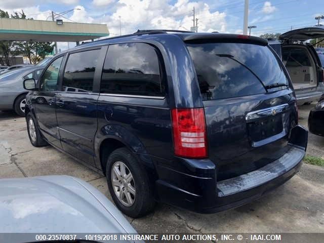 2A8HR54P28R769672 - 2008 CHRYSLER TOWN & COUNTRY TOURING Dark Blue photo 3