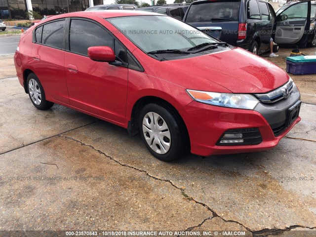 JHMZE2H38CS000645 - 2012 HONDA INSIGHT RED photo 1