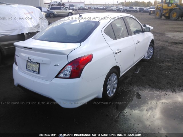 3N1CN7AP3HL864433 - 2017 NISSAN VERSA S/S PLUS/SV/SL WHITE photo 4