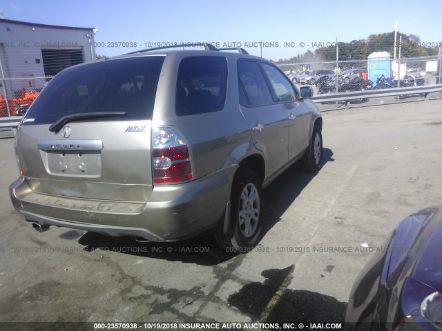 2HNYD18695H534911 - 2005 ACURA MDX TOURING GOLD photo 4