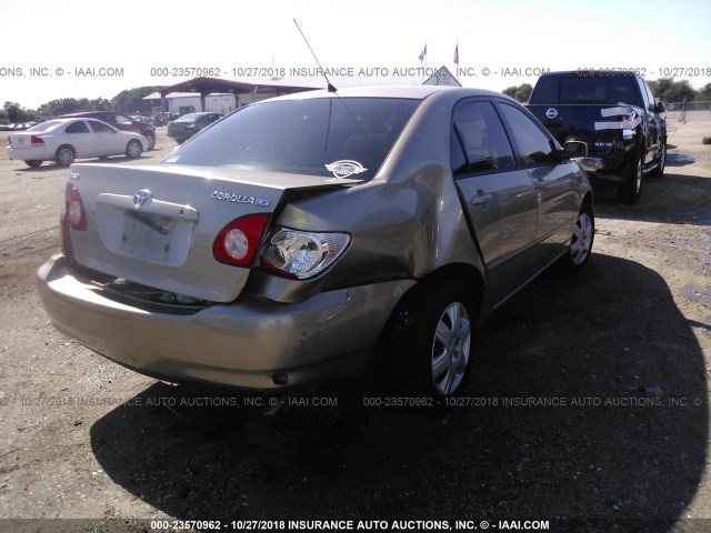 1NXBR32E27Z839848 - 2007 TOYOTA COROLLA CE/LE/S TAN photo 4