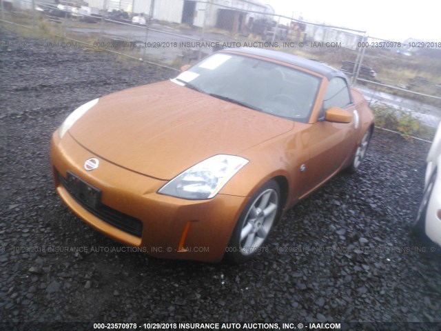 JN1AZ36A05M755096 - 2005 NISSAN 350Z ROADSTER ORANGE photo 2