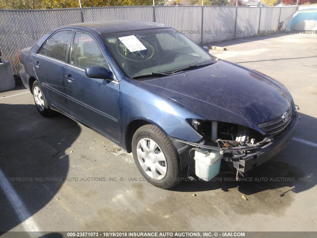 4T1BE32K84U324138 - 2004 TOYOTA CAMRY LE/XLE/SE BLUE photo 1
