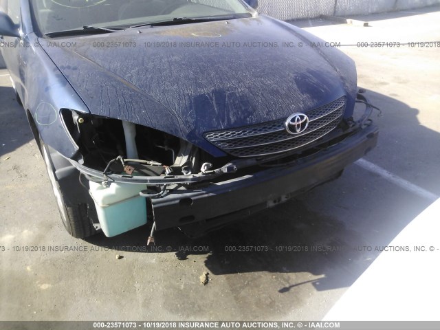 4T1BE32K84U324138 - 2004 TOYOTA CAMRY LE/XLE/SE BLUE photo 6