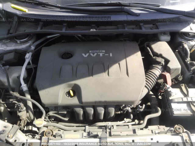 JTDBL40E29J004111 - 2009 TOYOTA COROLLA LE/XLE SILVER photo 10