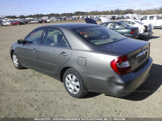 4T1BE32K73U707793 - 2003 TOYOTA CAMRY LE/XLE/SE GRAY photo 3