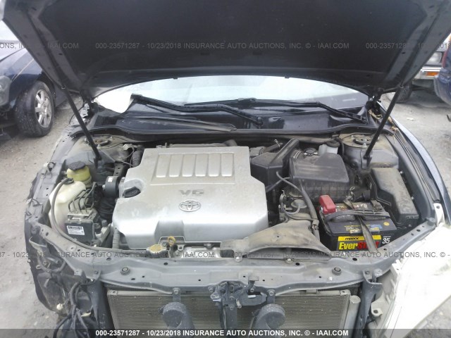 4T1BK3EK9BU621355 - 2011 TOYOTA CAMRY SE/LE/XLE ნაცრისფერი ფოტო 10