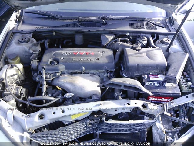 4T1BE32K92U632061 - 2002 TOYOTA CAMRY LE/XLE/SE SILVER photo 10