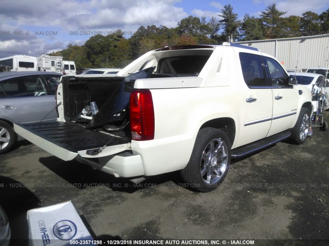 3GYFK62828G164815 - 2008 CADILLAC ESCALADE EXT WHITE photo 4