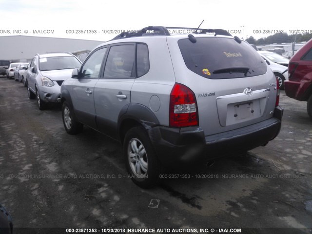 KM8JN72D86U444559 - 2006 HYUNDAI TUCSON GLS/LIMITED GRAY photo 3