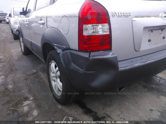 KM8JN72D86U444559 - 2006 HYUNDAI TUCSON GLS/LIMITED GRAY photo 6