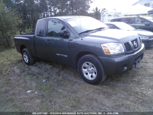 1N6BA06A75N533864 - 2005 NISSAN TITAN XE/SE/LE GRAY photo 1