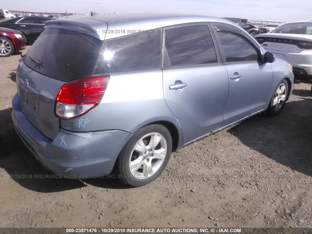 2T1KR32E23C093736 - 2003 TOYOTA COROLLA MATRIX XR BLUE photo 4