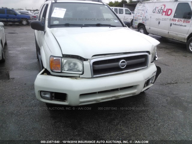 JN8DR09X72W652027 - 2002 NISSAN PATHFINDER LE/SE WHITE photo 6