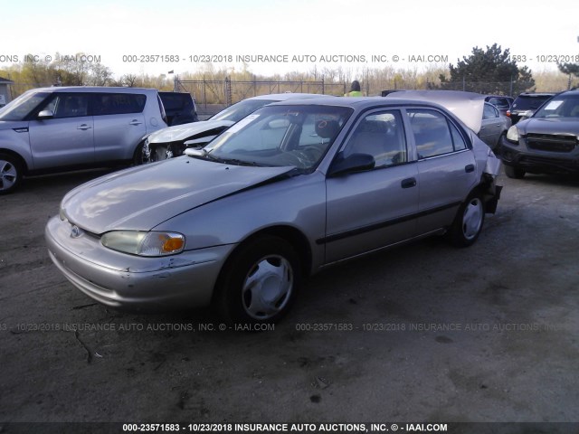 1Y1SK52871Z445704 - 2001 CHEVROLET GEO PRIZM LSI TAN photo 2