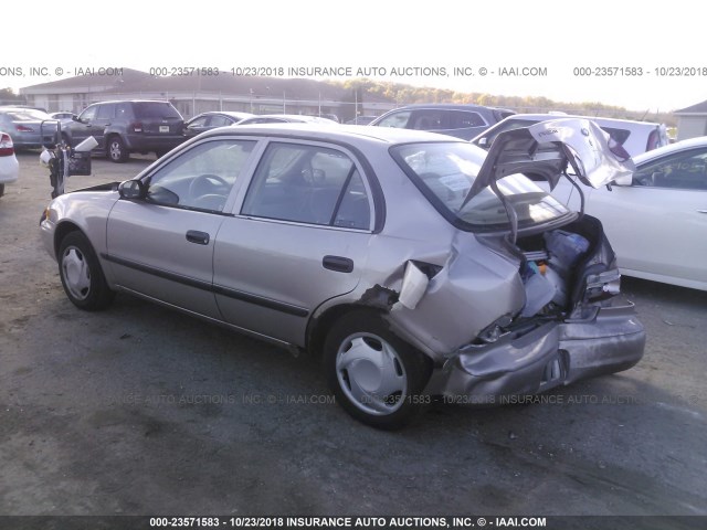 1Y1SK52871Z445704 - 2001 CHEVROLET GEO PRIZM LSI 棕色 照片 3