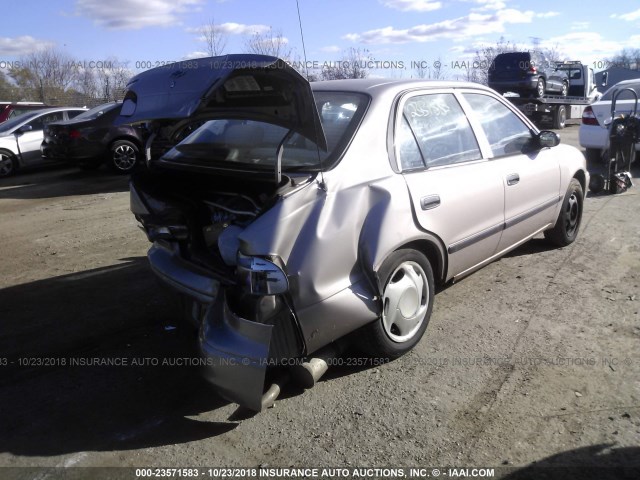 1Y1SK52871Z445704 - 2001 CHEVROLET GEO PRIZM LSI TAN photo 4