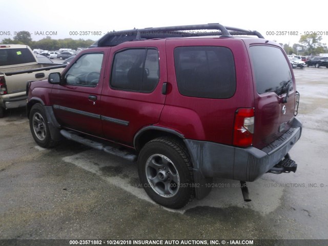 5N1MD28Y62C571775 - 2002 NISSAN XTERRA SE/SC RED photo 3