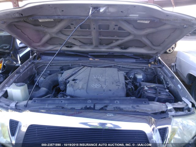 5TEJU62N15Z024514 - 2005 TOYOTA TACOMA DOUBLE CAB PRERUNNER GOLD photo 10