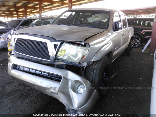 5TEJU62N15Z024514 - 2005 TOYOTA TACOMA DOUBLE CAB PRERUNNER GOLD photo 2