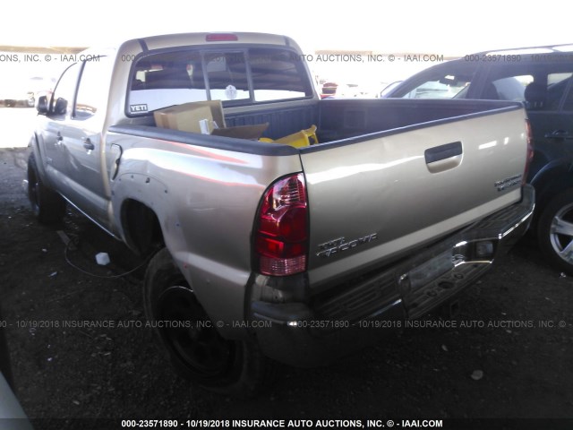 5TEJU62N15Z024514 - 2005 TOYOTA TACOMA DOUBLE CAB PRERUNNER GOLD photo 3