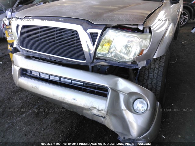 5TEJU62N15Z024514 - 2005 TOYOTA TACOMA DOUBLE CAB PRERUNNER GOLD photo 6
