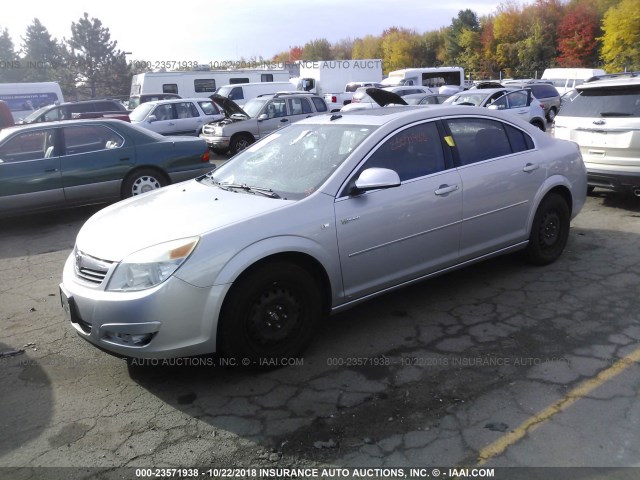 1G8ZR57558F271215 - 2008 SATURN AURA GREEN LINE SILVER photo 2