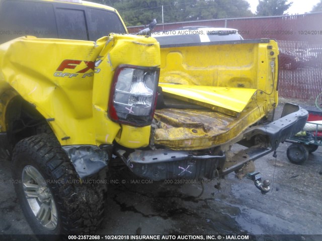 1FTPW14574KB84579 - 2004 FORD F150 SUPERCREW YELLOW photo 6