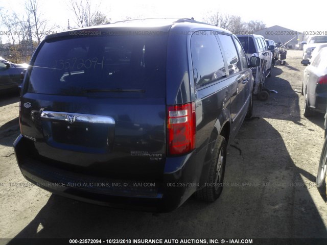 2D8HN54119R663151 - 2009 DODGE GRAND CARAVAN SXT GRAY photo 4