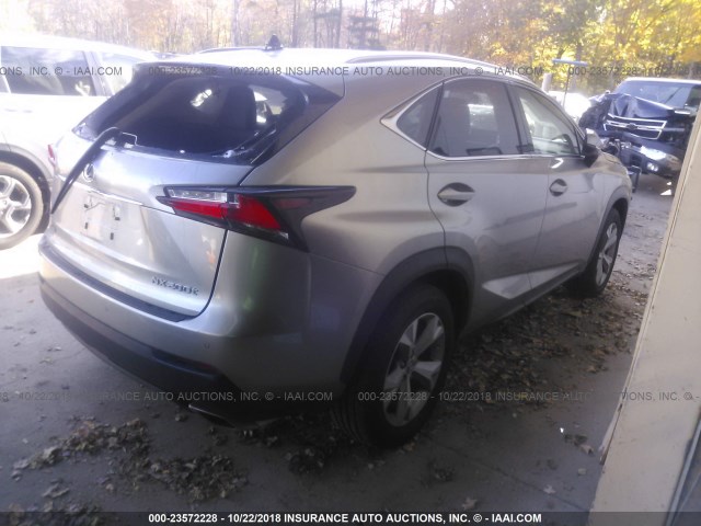 JTJBARBZ5H2122050 - 2017 LEXUS NX 200T/BASE/F SPORT SILVER photo 4