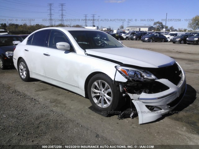 KMHGC4DD5DU243663 - 2013 HYUNDAI GENESIS 3.8L WHITE photo 1