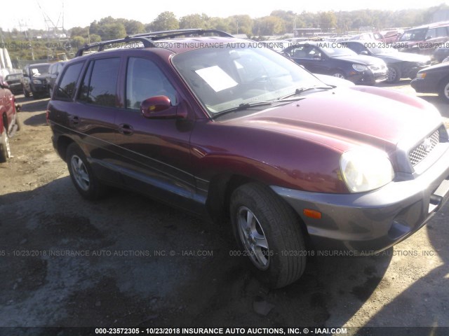 KM8SC73D13U452992 - 2003 HYUNDAI SANTA FE GLS/LX RED photo 1