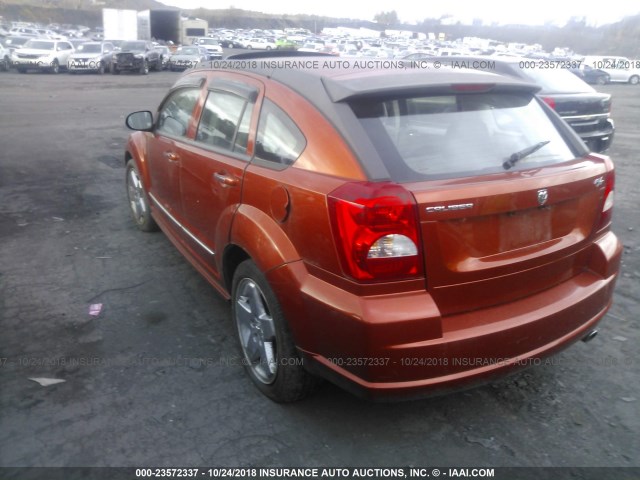 1B3HB78K77D243420 - 2007 DODGE CALIBER R/T ORANGE photo 3