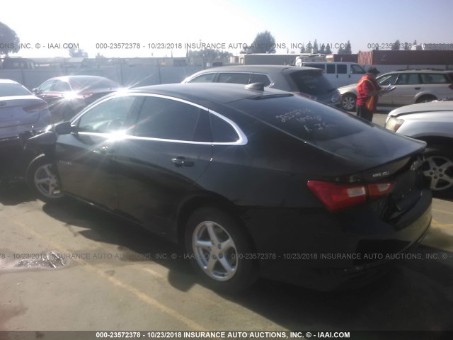 1G1ZB5ST2GF345150 - 2016 CHEVROLET MALIBU LS 黑色 照片 3