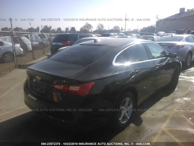 1G1ZB5ST2GF345150 - 2016 CHEVROLET MALIBU LS 黑色 照片 4