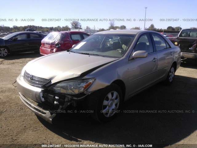 4T1BE32K74U918994 - 2004 TOYOTA CAMRY LE/XLE/SE GOLD photo 2