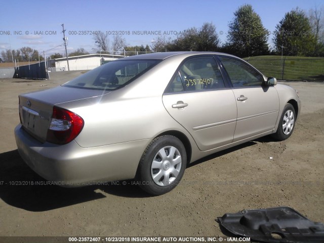 4T1BE32K74U918994 - 2004 TOYOTA CAMRY LE/XLE/SE GOLD photo 4