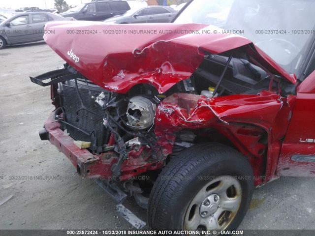 1J4GL48K14W167628 - 2004 JEEP LIBERTY SPORT RED photo 6