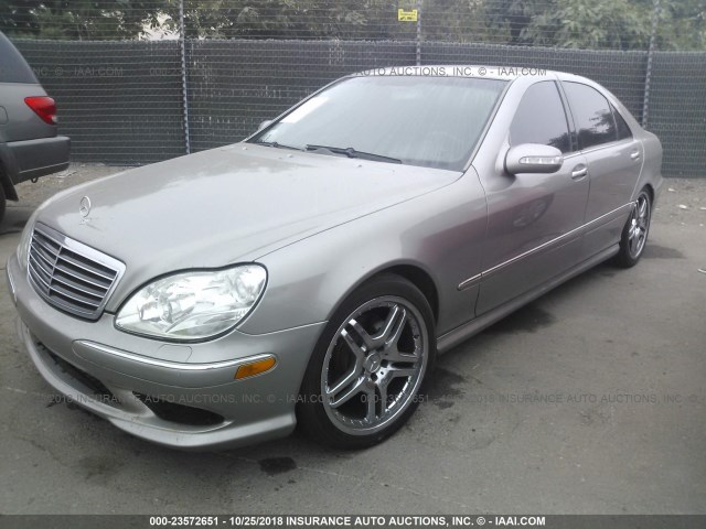 WDBNG70J56A479889 - 2006 MERCEDES-BENZ S 430 GRAY photo 2